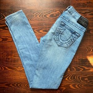 • true religion • stella skinny low rise jeans